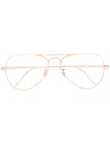 Ray Ban Aviator Classic Glasses In Pink