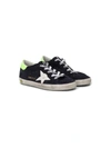 Golden Goose Low Top Superstar Sneakers In Blue