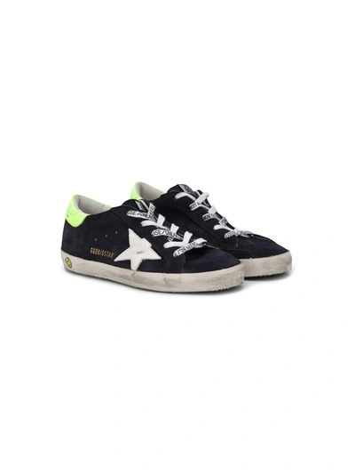 Golden Goose Babies' Low Top Superstar Sneakers In Blue