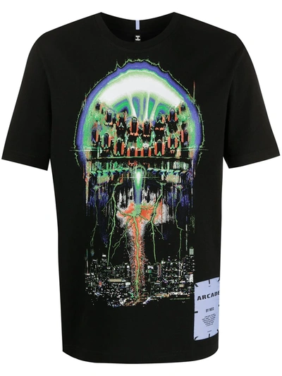 Mcq Swallow Graphic Print T-shirt In Black