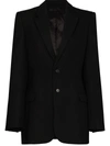 WARDROBE.NYC SCULPTED SINGLE-BREASTED WOOL BLAZER