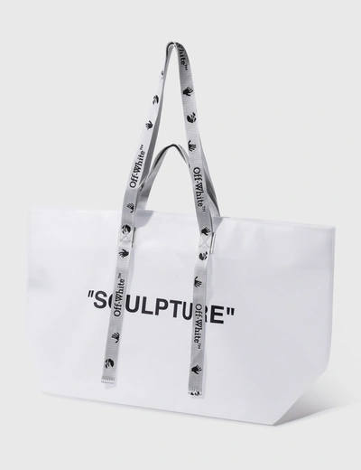 Off-white Commercial Tote Bag In White