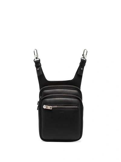 Amiri Hook-on Leather Hip Pouch In Black