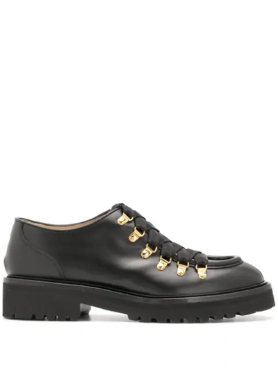 Doucal's Lace-up Derby Shoes In Black