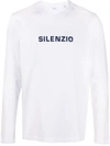 Aspesi Long Sleeve Logo T-shirt In White
