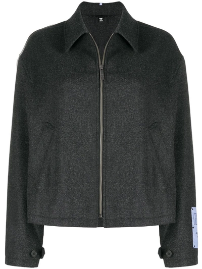 Mcq Swallow Oversized Shirt Jacket In Grey