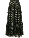 ETRO POLKA DOT PRINT TIERED MAXI DRESS