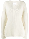 JIL SANDER OVERSIZED WOOL JUMPER