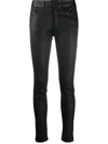 DONDUP TEXTURED SKINNY-FIT TROUSERS