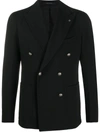 TAGLIATORE DOUBLE-BREASTED FITTED BLAZER