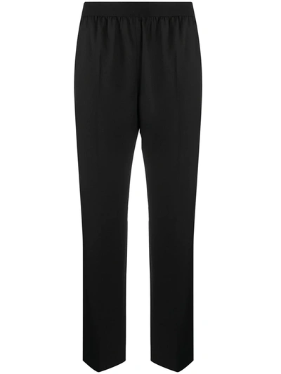 Agnona Black Mool-cashmere Blend Trousers