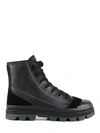 Jimmy Choo 20mm Nord Leather & Suede Sneakers In Black