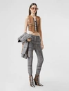 BURBERRY CHECK STRETCH JERSEY JODHPURS