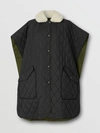 BURBERRY Fleece Collar Reversible Cotton Gabard