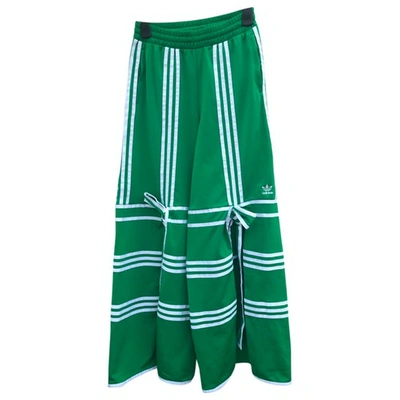 Pre-owned Adidas Originals Green Trousers