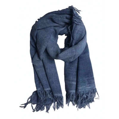 Pre-owned Zadig & Voltaire Blue Cotton Scarf