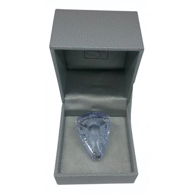 Pre-owned Lalique Purple Silver Ring