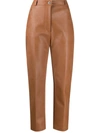 STELLA MCCARTNEY HAYLEY FAUX-LEATHER TROUSERS