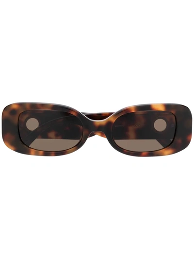 Linda Farrow Lola Tortoise-shell Sunglasses In 棕色