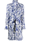 Tory Burch Deneuve Francesca Dimattio Print Dress In White