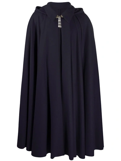 Vivienne Westwood Oversized Cape Coat In Blue