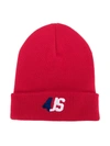 CESARE PACIOTTI 4US LOGO EMBROIDERED BEANIE HAT