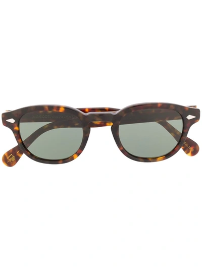 Moscot Lemtosh Round-frame Sunglasses In Brown | ModeSens