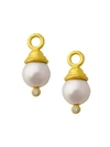 ELIZABETH LOCKE WOMEN'S 19K YELLOW GOLD, 10-11MM PEARL & DIAMOND DROP SMALL EARRING CHARMS,0400013161463