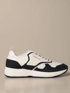 EMPORIO ARMANI SNEAKERS IN SUEDE LEATHER AND MESH,11538077