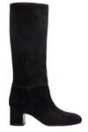CHIE MIHARA NENIS HIGH HEELS BOOTS IN BLACK SUEDE,11536757
