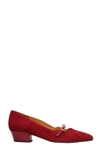 CHIE MIHARA dressing gownL BALLET FLATS IN BORDEAUX SUEDE,11536745