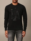 HYDROGEN COTTON SWEATSHIRT WITH MICRO STUDS LOGO,11538101