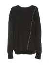 ANN DEMEULEMEESTER MERINO WOOL SWEATER CREW NECK,11536609