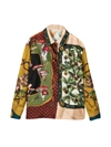 Dolce & Gabbana Fruit Print Silk Shirt In Stampa