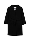 Dolce & Gabbana Black Coat Dolce&gabbana Kids In Nero