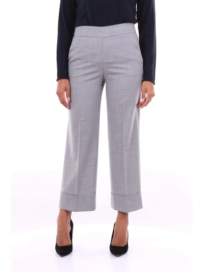 Peserico Women's Grey Wool Pants