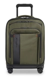 Briggs & Riley Zdx 21 Carry-on Expandable Spinner Suitcase In Dark Green