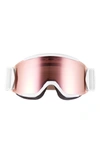 Smith Squad 180mm Chromapop™ Snow Goggles In White Vapor/ Rose Gold