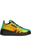 Giuseppe Zanotti Talon Low-top Sneakers In Yellow