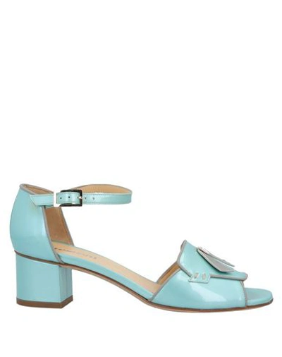 A.testoni Sandals In Turquoise