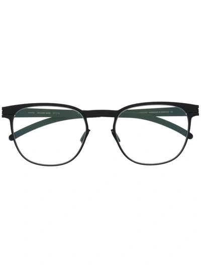 Mykita Basie Round Glasses In Black