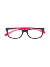 Nike Square Frame Glasses In Blue