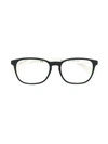Ray-ban Junior Square Frame Glasses In Blue