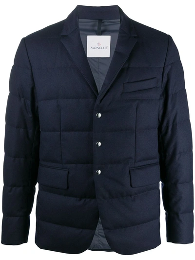 Moncler Padded Blazer In Blue