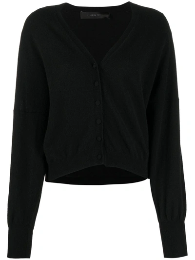 FEDERICA TOSI V-NECK RIBBED KNIT CARDIGAN