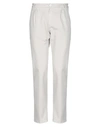 Aglini Man Pants Light Grey Size 33 Cotton, Lyocell In Grey