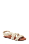 STAUD ELLIE RUCHED STRAPPY SANDAL,07-1052