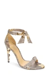 ALEXANDRE BIRMAN CLARITA EMBOSSED ANKLE TIE SANDAL,B3537400020002