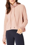 Sweaty Betty Harmonise Luxe Fleece Sweatshirt In Misty Rose Pink