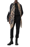 Burberry Horseferry Print Check Wool & Silk Scarf In Archive Beige